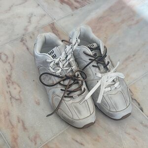 Miu Miu Gray and White Sneakers